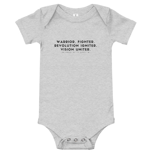 Baby- Warrior. Fighter. Uniter Onsie