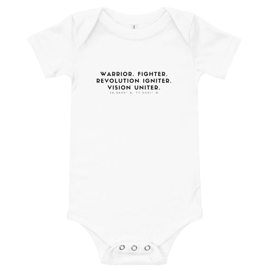 Baby- Warrior. Fighter. Uniter Onsie